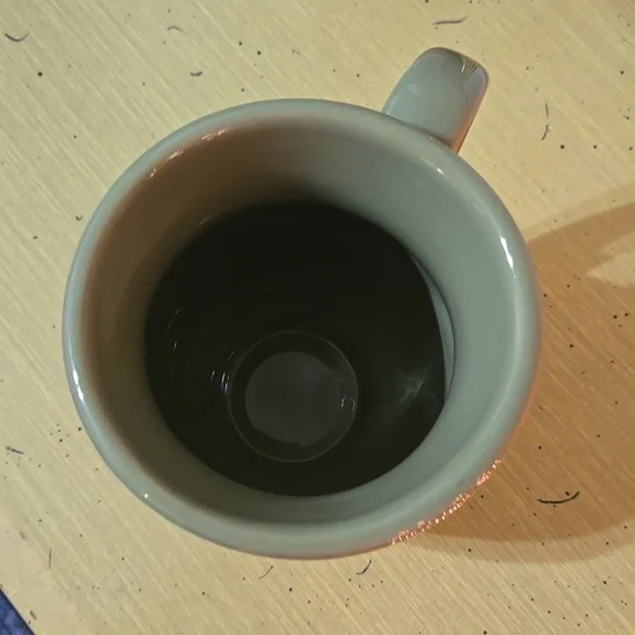 Longaberger Pottery Mug | Sage Green Footed Coffee Cup - Picture 6 of 7